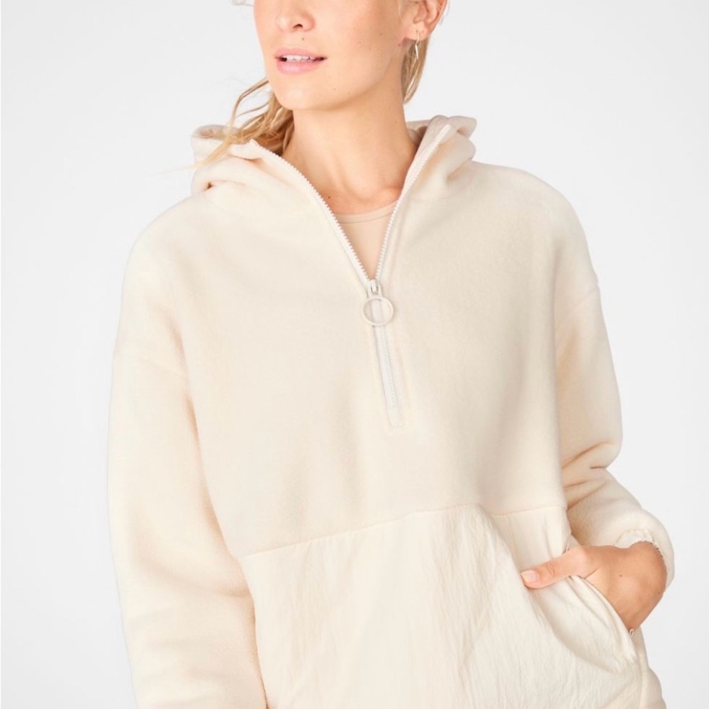 Fabletics Lotta Teddy Half-Zip Jacket - image 1